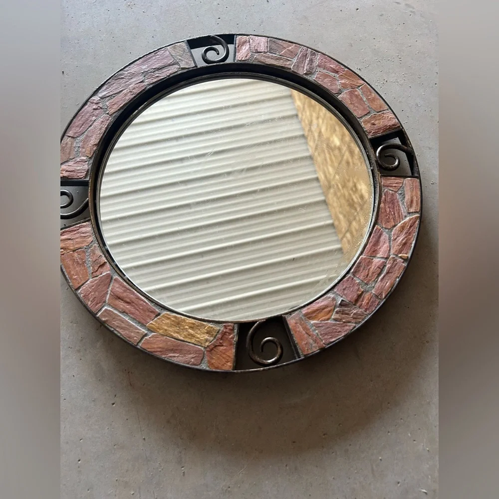 Pier one imports Rustic Brown and Black Wall Mirror